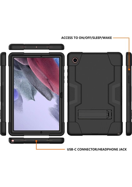 Samsung Galaxy Tab A8 10.5 (2021 2022) Koruyucu Silikon Pc Hibrit Kickstand Tablet Kılıfı (Yurt Dışından) fiyatları