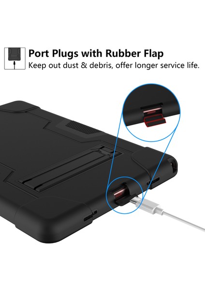 Samsung Galaxy Tab A8 10.5 (2021 2022) Koruyucu Silikon Pc Hibrit Kickstand Tablet Kılıfı (Yurt Dışından) indirimleri