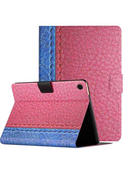 Samsung Galaxy Tab A8 10.5 (2021) ÇIFT Ekleme Pu Deri Otomatik Uyandırma sleep Rose Stand Kart Tutucu Tablet Kılıfı (Yurt Dışından)