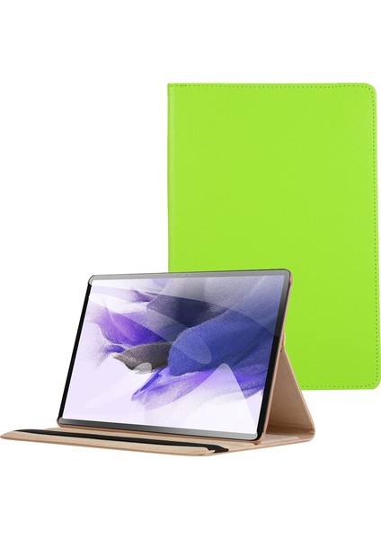 360 Döner Standlı Pu Deri Samsung Galaxy Tab S7 Fe Tablet Kılıfı (Yurt Dışından)