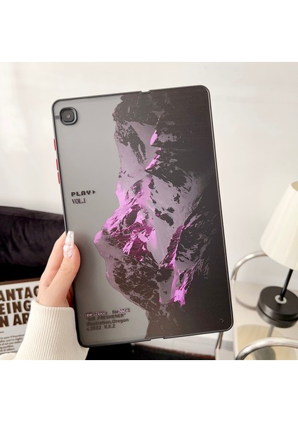 Samsung Galaxy Tab S6 Lite (2024 2022 (2020) P610 P615 Desen Baskılı Kar Dağı Tablet Kılıfı (Yurt Dışından)