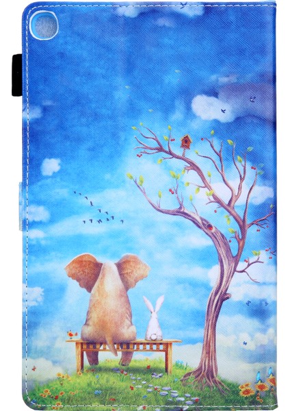 Desen Baskı Standı Deri Samsung Galaxy Tab S5E SM T720 SM T725 TREE Hayvanlar Tablet Kılıfı (Yurt Dışından) modelleri