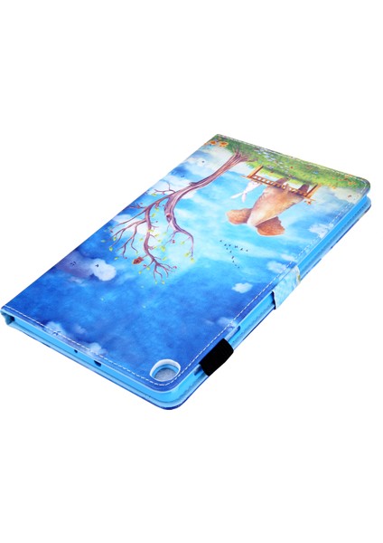 Desen Baskı Standı Deri Samsung Galaxy Tab S5E SM T720 SM T725 TREE Hayvanlar Tablet Kılıfı (Yurt Dışından) fırsatları