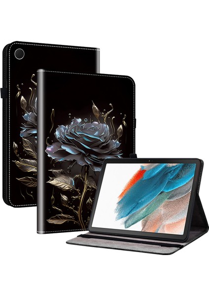 Samsung Galaxy Tab A8 10.5 (2021 2022) Kart Tutucu Tam Deri Koruyucu Tablet Kılıfı (Yurt Dışından)