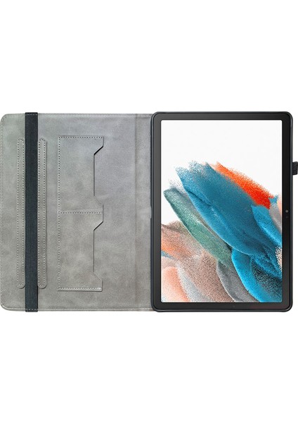 Samsung Galaxy Tab A8 10.5 (2021 2022) Kart Tutucu Tam Deri Koruyucu Tablet Kılıfı (Yurt Dışından)