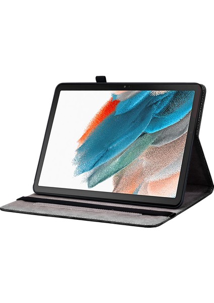 Samsung Galaxy Tab A8 10.5 (2021 2022) Kart Tutucu Tam Deri Koruyucu Tablet Kılıfı (Yurt Dışından)