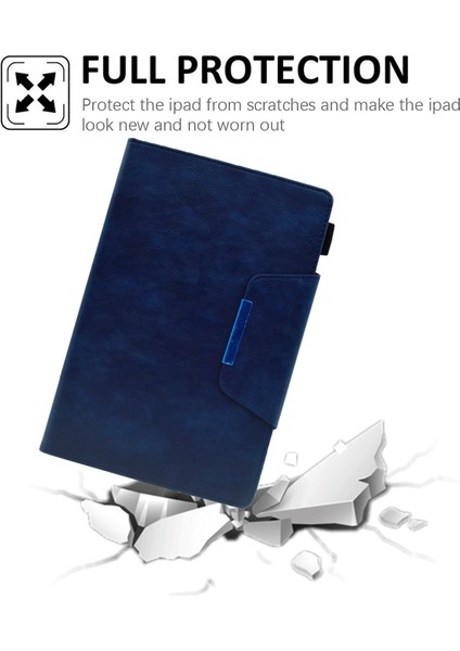 Samsung Galaxy Tab A9 X110 X115 Pu Deri Akıllı Çevirme Koruyucu Tablet Kılıfı (Yurt Dışından)