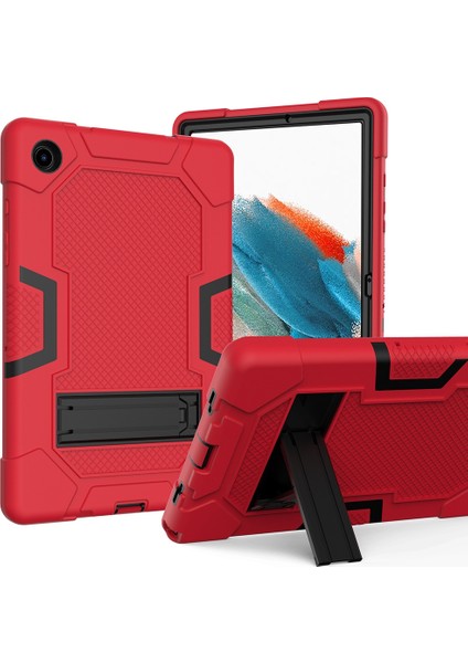 Samsung Galaxy Tab A8 10.5 (2021 2022) Kontrast Pc Silikon Kick Stand Koruyucu Tablet Kılıfı (Yurt Dışından)