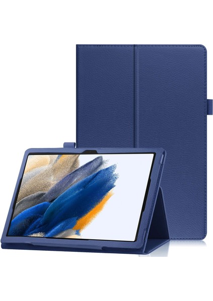 Samsung Galaxy Tab A8 10.5 (2021 2022) Litchi Doku Otomatik Uyandırma uyku Pu Deri Koruyucu Tablet Kılıfı (Yurt Dışından)