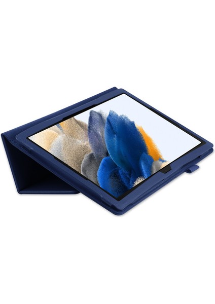 Samsung Galaxy Tab A8 10.5 (2021 2022) Litchi Doku Otomatik Uyandırma uyku Pu Deri Koruyucu Tablet Kılıfı (Yurt Dışından)