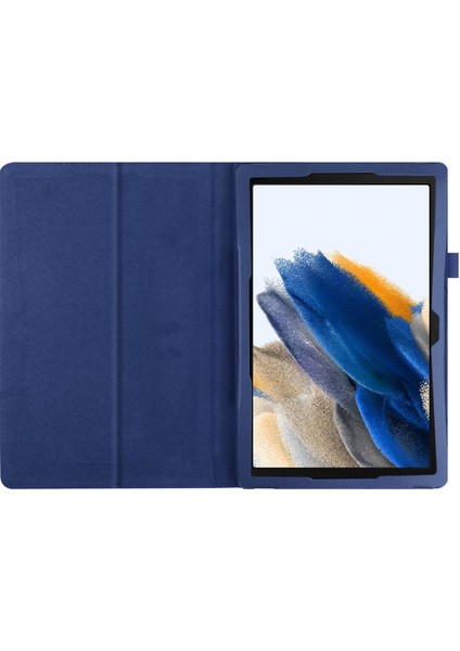 Samsung Galaxy Tab A8 10.5 (2021 2022) Litchi Doku Otomatik Uyandırma uyku Pu Deri Koruyucu Tablet Kılıfı (Yurt Dışından)