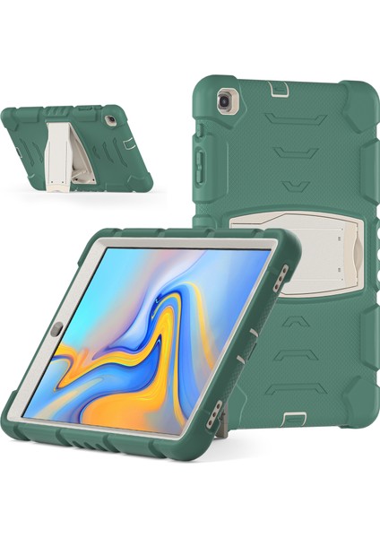 Samsung Galaxy Tab A 10.1 (2019) SM T510 (WI FI) SM T515 (Lte) Pc Silikon Kickstand Zümrüt Tablet Kılıfı (Yurt Dışından)