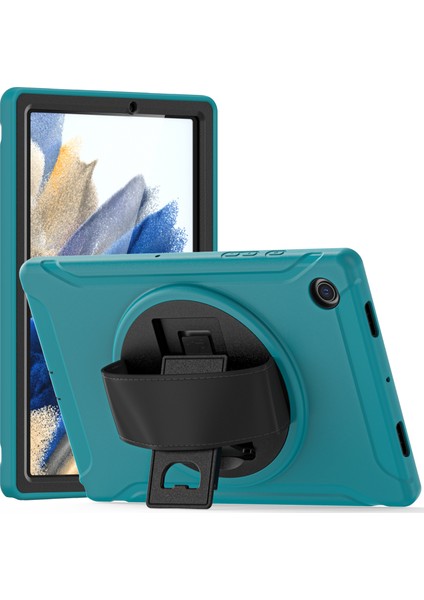 Samsung Galaxy Tab A8 10.5 (2021) A8 10.5 (2022) X200 X205 Pc Silikon Döner El Kayışı Koruyucu Tablet Kılıfı (Yurt Dışından)