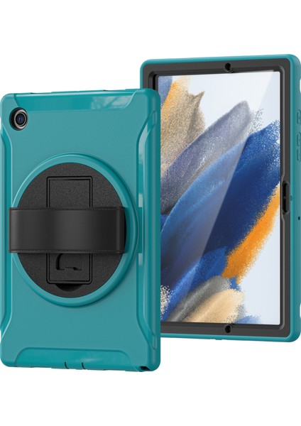 Samsung Galaxy Tab A8 10.5 (2021) A8 10.5 (2022) X200 X205 Pc Silikon Döner El Kayışı Koruyucu Tablet Kılıfı (Yurt Dışından)