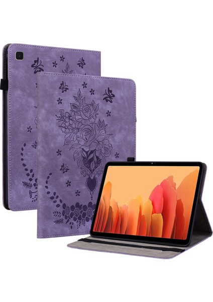 Samsung Galaxy Tab A7 10.4 (2020 2022) Çevirin Otomatik Uyandırma uyku Baskılı Pu Deri Standlı Tablet Kılıfı (Yurt Dışından)