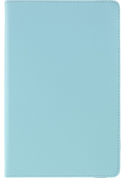 Samsung Galaxy Tab A7 10.4 (2020 2022) 360 Derece Dönen Standlı Elastik Sabitleme Bantlı Arkada Orta Boş Deri Tablet Kılıfı (Yurt Dışından)