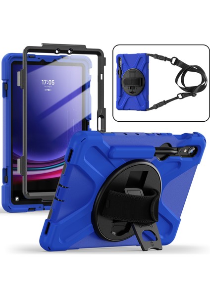 Samsung Galaxy Tab S9 Fe s9 X710 S8 X700 S7 T870 Pc Silikon El Kayışı omuz Askısı Tablet Kılıfı (Yurt Dışından)