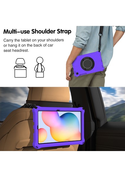 Samsung Galaxy Tab S6 Lite (2024 2022 (2020) SM P610 P615 Kick Stand Omuz Askılı Tablet Kılıfı (Yurt Dışından) fırsatları
