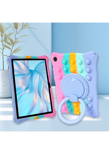 Samsung Galaxy Tab A9 X210 X216 X218 Omuz Askılı Itme Kacık Tablet Kılıfı (Yurt Dışından)