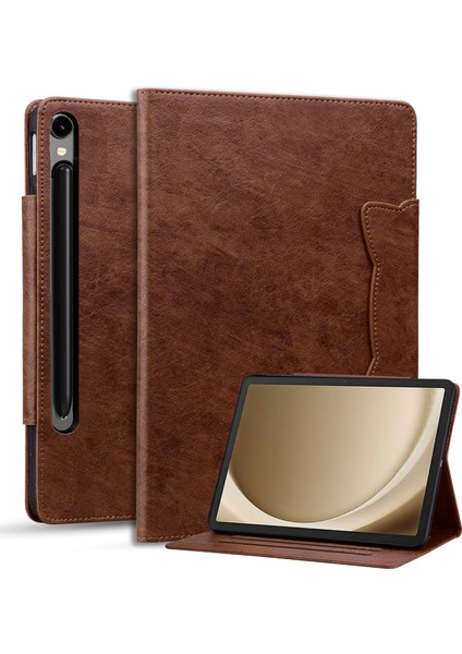 Samsung Galaxy Tab S9 tab S9 Fe tab S8 tab S7 Deri Kartlı Cep Tablet Kılıfı (Yurt Dışından)
