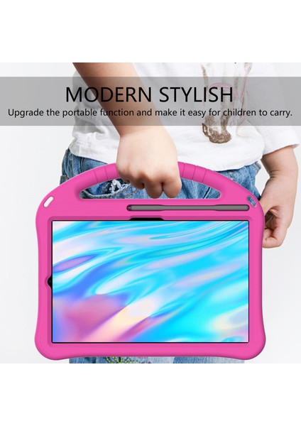 Saplı Eva Samsung Galaxy Tab S6 Lite (2020 2022 2024) Kalem Yuvası Rose Tablet Kılıfı (Yurt Dışından)