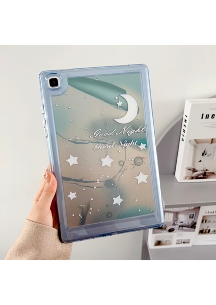 Samsung Galaxy Tab A7 10.4 (2020 2022) T500 T505 Koruyucu Desen Baskı Tpu Pc Stil C Tablet Kılıfı (Yurt Dışından)