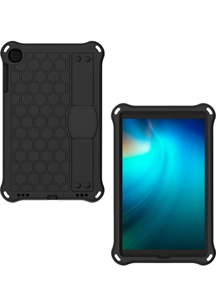 Petek Doku Eva Hibrit Samsung Galaxy Tab A 10.1 (2019) SM T510 T515 SIYAH Tablet Kılıfı (Yurt Dışından)