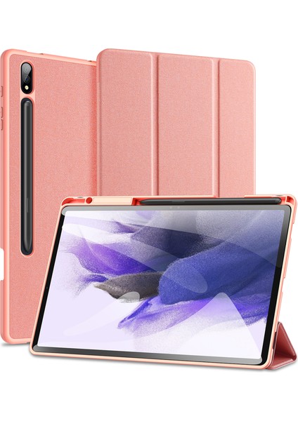 Samsung Galaxy Tab S9 Pu Deri Üç Katlı Stand Folyo Tablet Kılıfı (Yurt Dışından)