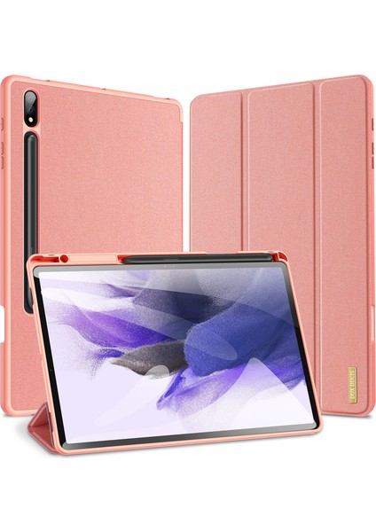 Samsung Galaxy Tab S9 Pu Deri Üç Katlı Stand Folyo Tablet Kılıfı (Yurt Dışından)