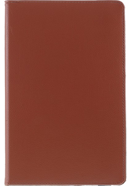 Samsung Galaxy Tab A7 10.4 (2020 2022) 360 Derece Dönen Standlı Elastik Sabitleme Bantlı Arkada Orta Boş Deri Tablet Kılıfı (Yurt Dışından)