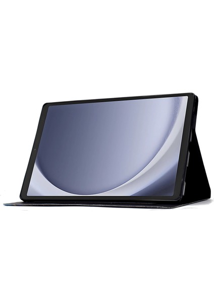 Samsung Galaxy Tab A9 Pu Deri Desenli Otomatik Uyandırma uyku Ananas Tablet Kılıfı (Yurt Dışından)