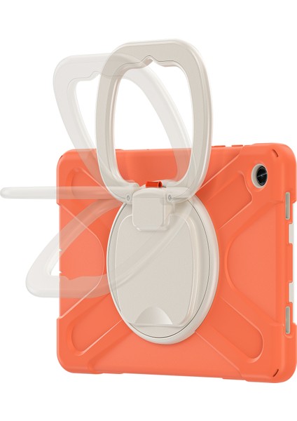 Samsung Galaxy Tab A9 Pc Dönen Kickstand Mercan Silikon Tablet Kılıfı (Yurt Dışından) fırsatları