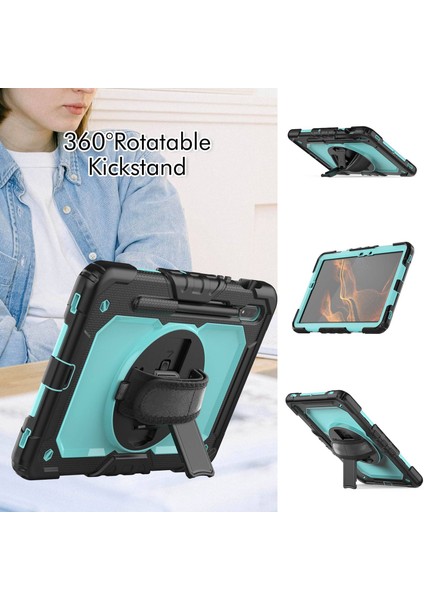 Samsung Galaxy Tab S8 11 Inç (2022) Çizilmez Pc Silikon Pet Ekran Koruyucu Omuz Askılı Standı Tablet Kılıfı (Yurt Dışından) modelleri