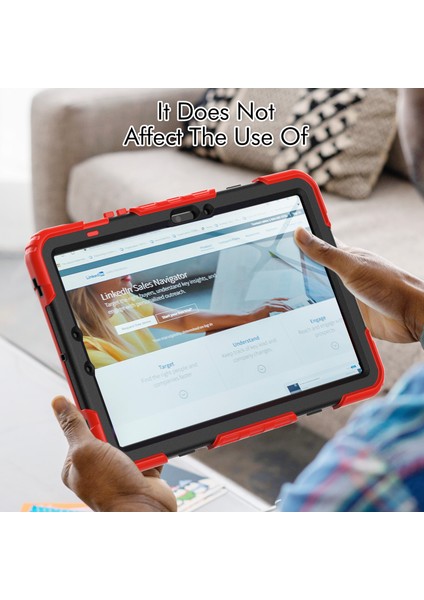 Samsung Galaxy Tab S9 Fe SM X510 SM X516B Pc Silikon Pet Ekran Koruyucu El Kayışı Tablet Kılıfı (Yurt Dışından)