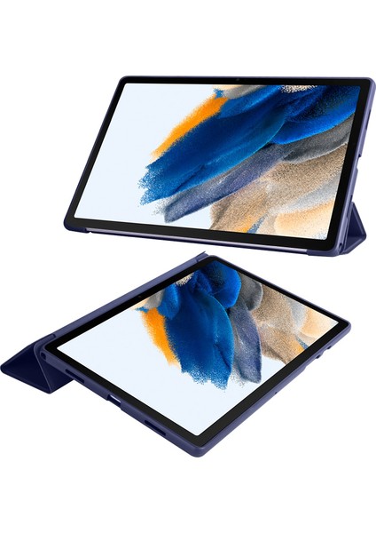 Samsung Galaxy Tab A8 10.5 (2021 2022) Üç Katlı Standlı Pu Deri Tpu Tam Koruma Otomatik Uyandırma uyku Tablet Kılıfı (Yurt Dışından)
