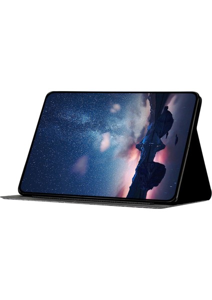 Samsung Galaxy Tab A9 Pu Deri Standlı Desen Baskı Tablet Kılıfı (Yurt Dışından)