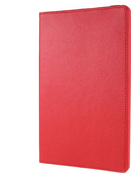 Litchi Doku Deri Döner Stand Samsung Galaxy Tab S7 SM T870 T875 S8 Tablet Kılıfı (Yurt Dışından)