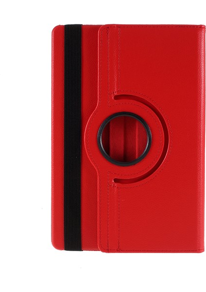Litchi Doku Deri Döner Stand Samsung Galaxy Tab S7 SM T870 T875 S8 Tablet Kılıfı (Yurt Dışından)
