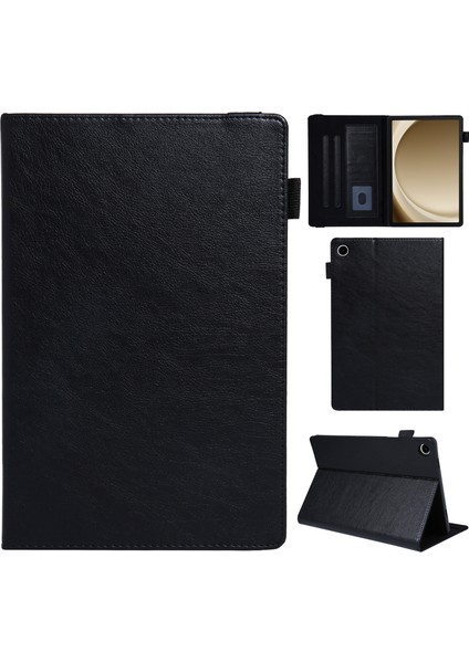 Samsung Galaxy Tab A9 X110 Kart Yuvaları Koruyucu Deri Çevirin Tablet Kılıfı (Yurt Dışından)