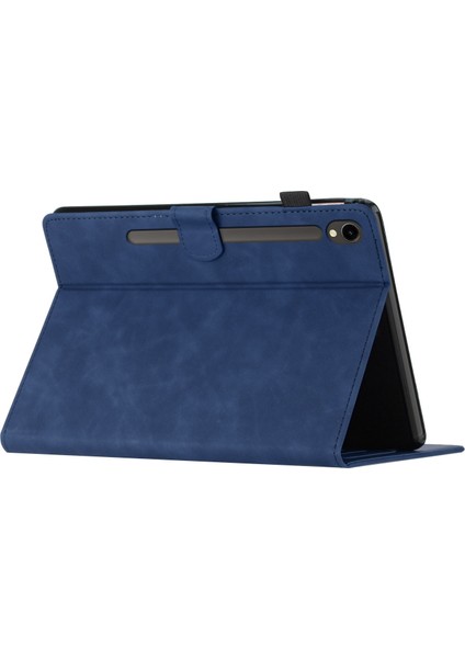 Samsung Galaxy Tab S9 (X710 X716B X718U) S9 Fe (X510 X516B) Kart Tutucu Hindistan Cevizi Ağacı Baskılı Deri Tablet Kılıfı (Yurt Dışından)