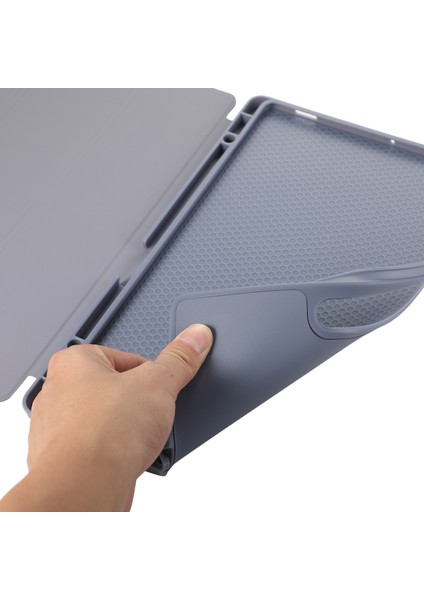 Samsung Galaxy Tab S9 s9 Fe Üç Katlı Stand Anti Drop Pu Kalem Yuvası Tablet Kılıfı (Yurt Dışından) indirimleri