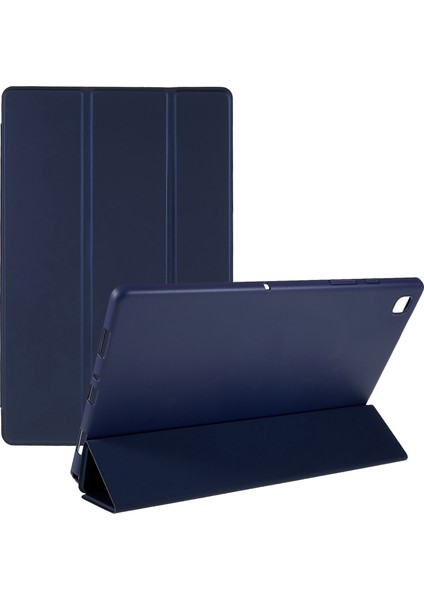 Samsung Galaxy Tab A7 10.4 (2022 2020) Deri Petek Üç Katlı Stand Tablet Kılıfı (Yurt Dışından)