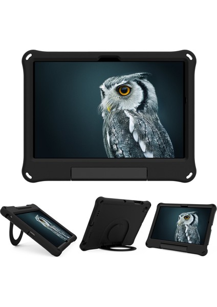 Samsung Galaxy Tab A8 10.5 (2021 2022) Eva Koruyucu Katlanabilir Halka Tekme Standı Düşmeye Dayanıklı Tablet Kılıfı (Yurt Dışından)