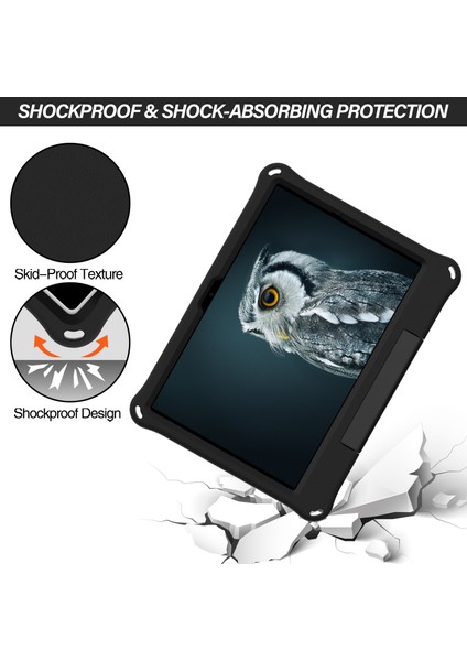 Samsung Galaxy Tab A8 10.5 (2021 2022) Eva Koruyucu Katlanabilir Halka Tekme Standı Düşmeye Dayanıklı Tablet Kılıfı (Yurt Dışından)