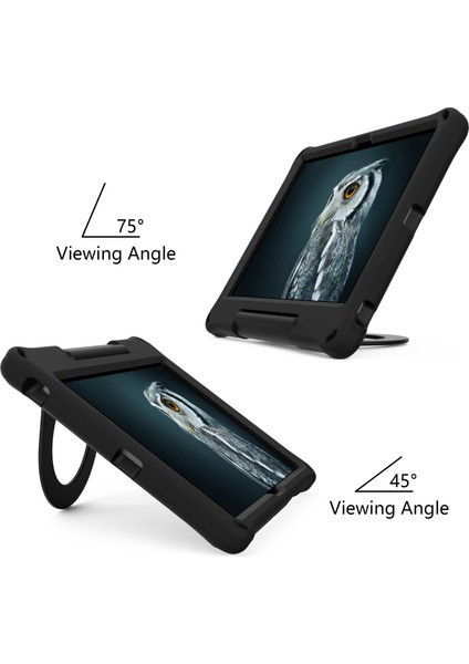 Samsung Galaxy Tab A8 10.5 (2021 2022) Eva Koruyucu Katlanabilir Halka Tekme Standı Düşmeye Dayanıklı Tablet Kılıfı (Yurt Dışından)