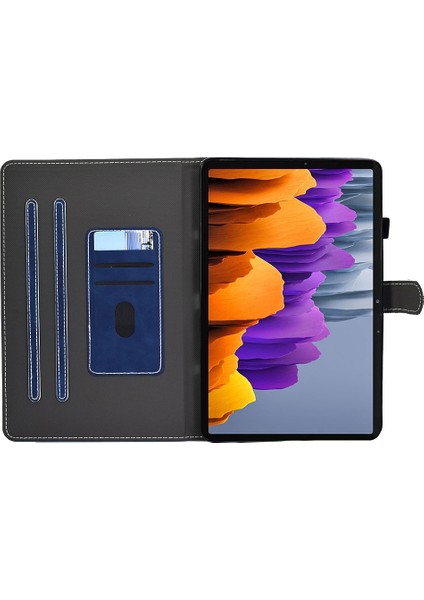 Sığır Derisi Doku Deri Tpu Alt Samsung Galaxy Tab S7 T870 SAMSUNG Galaxy Tab S8 X700 X706 Tablet Kılıfı (Yurt Dışından)