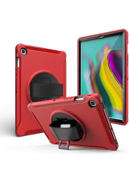 360° Dönebilen Tekme Standı Pc Tpu El Kayışı Samsung Galaxy Tab S5E SM T720 T725 Tablet Kılıfı (Yurt Dışından)