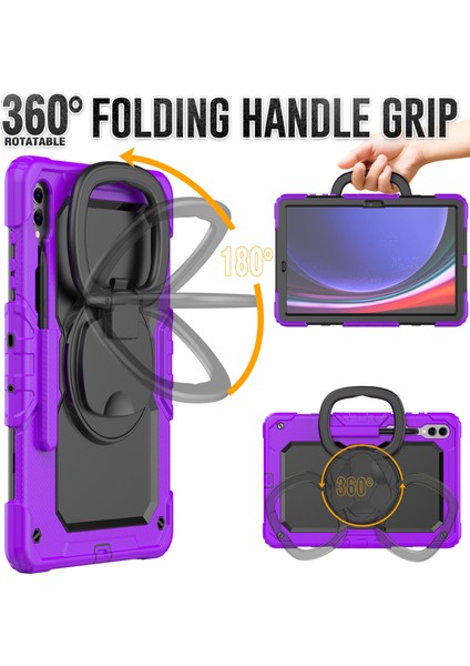 Samsung Galaxy Tab S9 Ultra SM X910 X916B X918U Pc Silikon Düşmeye Dayanıklı Omuz Askılı Standı Tablet Kılıfı (Yurt Dışından) modelleri