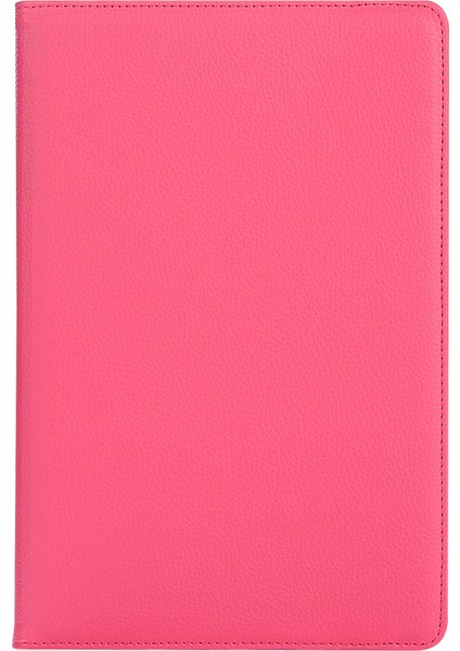 Döner Stand Litchi Desenli Deri Samsung Galaxy Tab A 10.1 (2016) S Pen P580 P585 ROSE Tablet Kılıfı (Yurt Dışından)