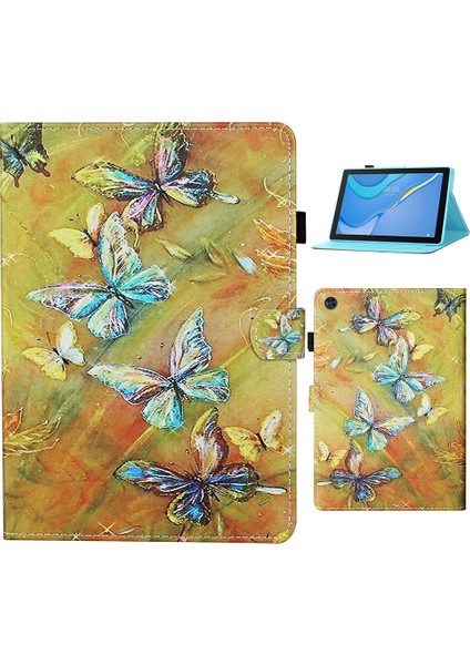 Samsung Galaxy Tab A9 Kart Tutucu Standı Tablet Kılıfı (Yurt Dışından)